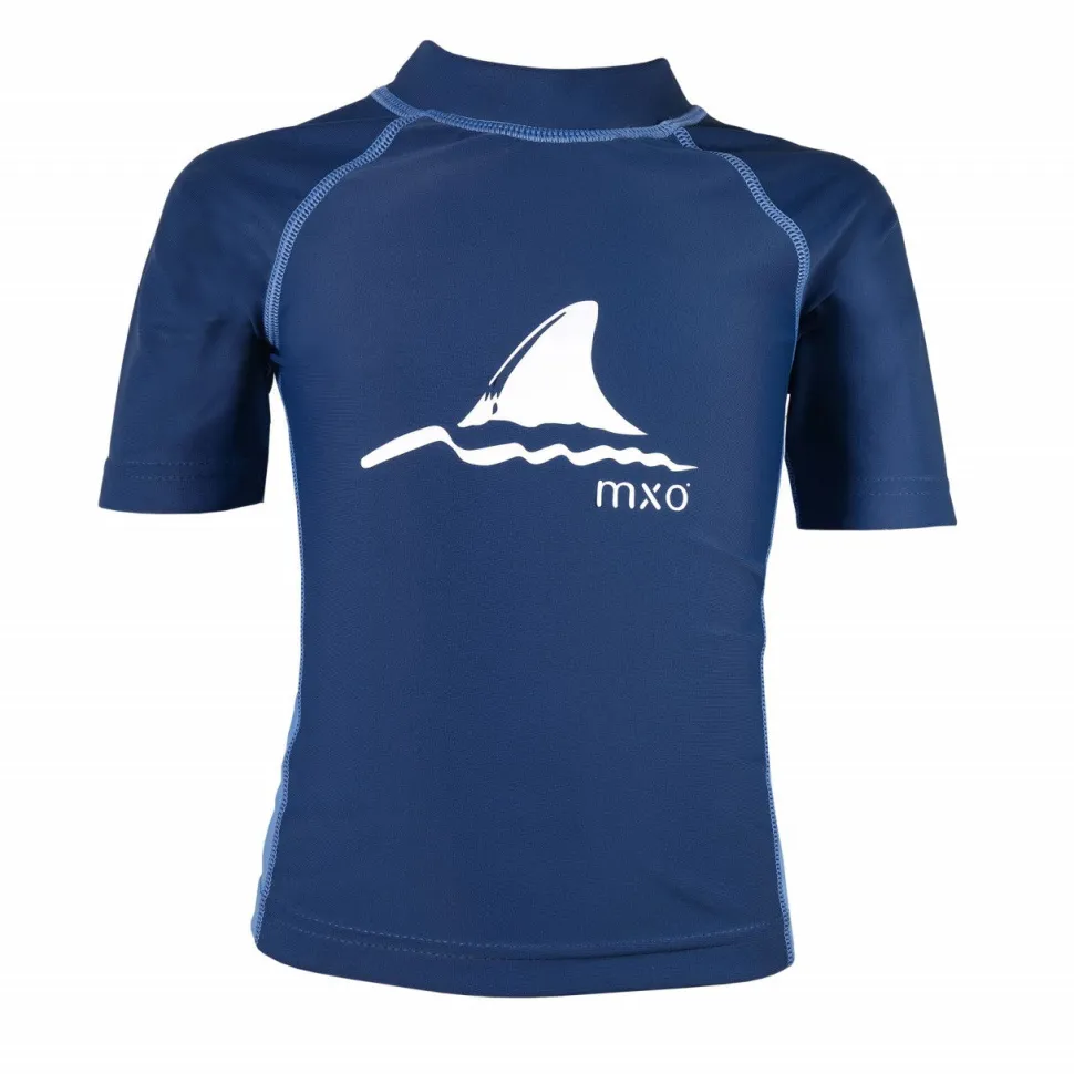 MINI-Shirt, kurzer Arm, Badestoff, Bügelmotiv, UV 50