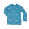 MINI-Shirt, Langarm, Badestoff bedruckt, UV 50