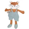 Puppe, Fuchs mit Hose Musselinstoff, Gestrick