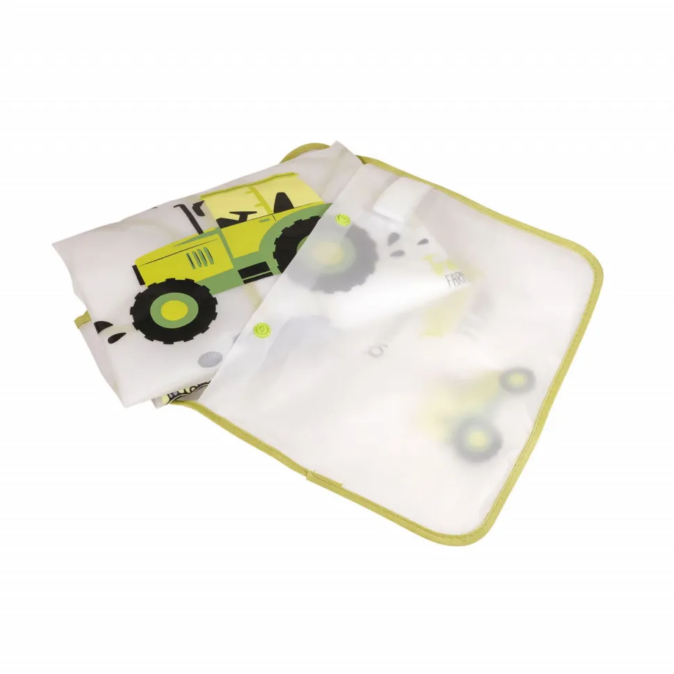 Regenmantel Traktor transparent, Reflex, Tasche
